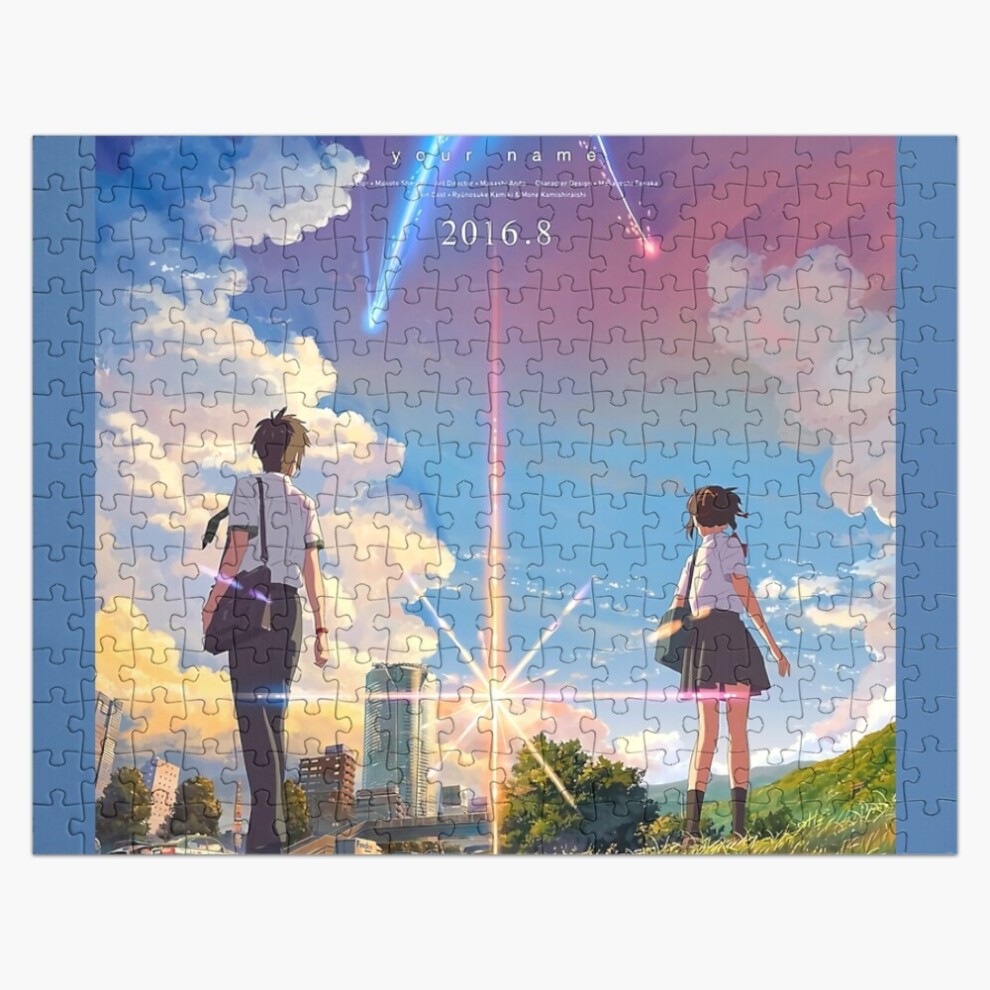 (Kimi No Na Wa Your Name 2016 =6974) Jigsaw Puzzle Wooden 300-Piece for Adults Kids Seniors- Home Decor Family Activity Game Wall Art 38x26cm / 15x10i