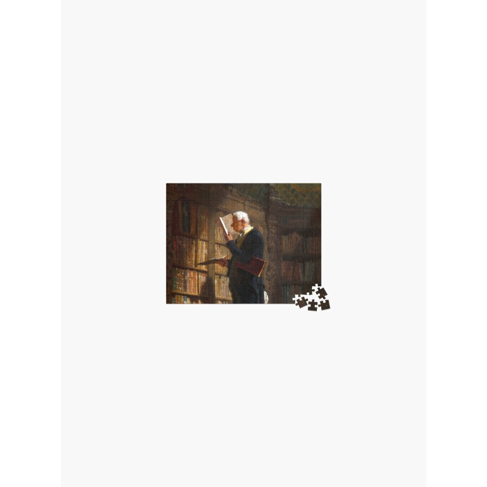 (the Bookworm - Carl Spitzweg=7287) Jigsaw Puzzle Wooden 300-Piece for Adults Kids Seniors- Home Decor Family Activity Game Wall Art 38x26cm / 15x10in thumbnail