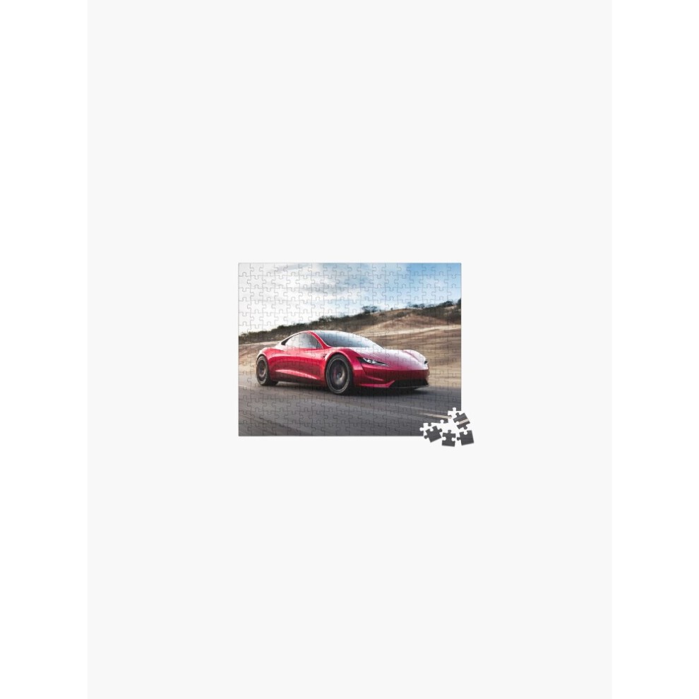 (Tesla Roadster Red=8775) Jigsaw Puzzle Wooden 300-Piece for Adults Kids Seniors- Home Decor Family Activity Game Wall Art 38x26cm / 15x10inch Birthda thumbnail