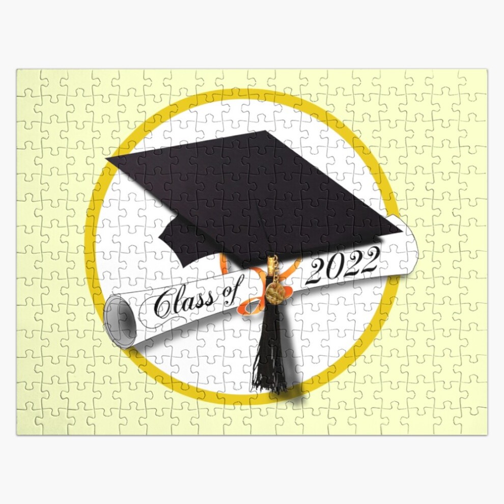 (Class of 2022 Grad and Diploma=9764) Jigsaw Puzzle Wooden 300-Piece for Adults Kids Seniors- Home Decor Family Activity Game Wall Art 38x26cm / 15x10