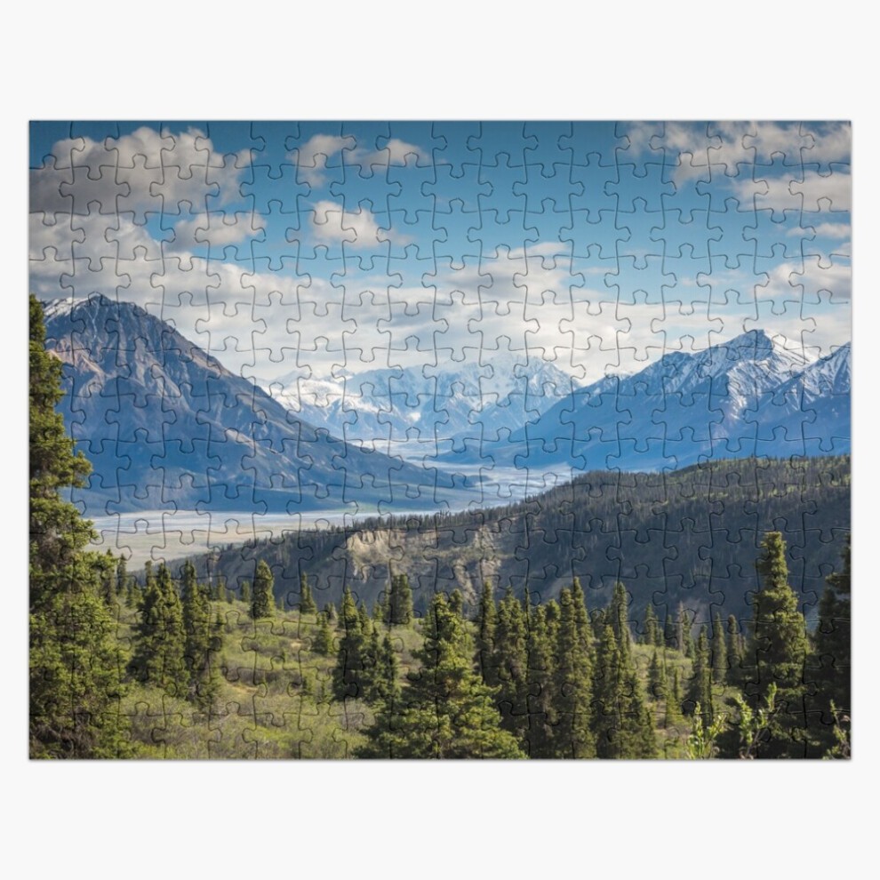 (Forest Mountains River National Park Nature Photography Wall Art=9598) Jigsaw Puzzle Wooden 300-Piece for Adults Kids Seniors- Home Decor Family Acti