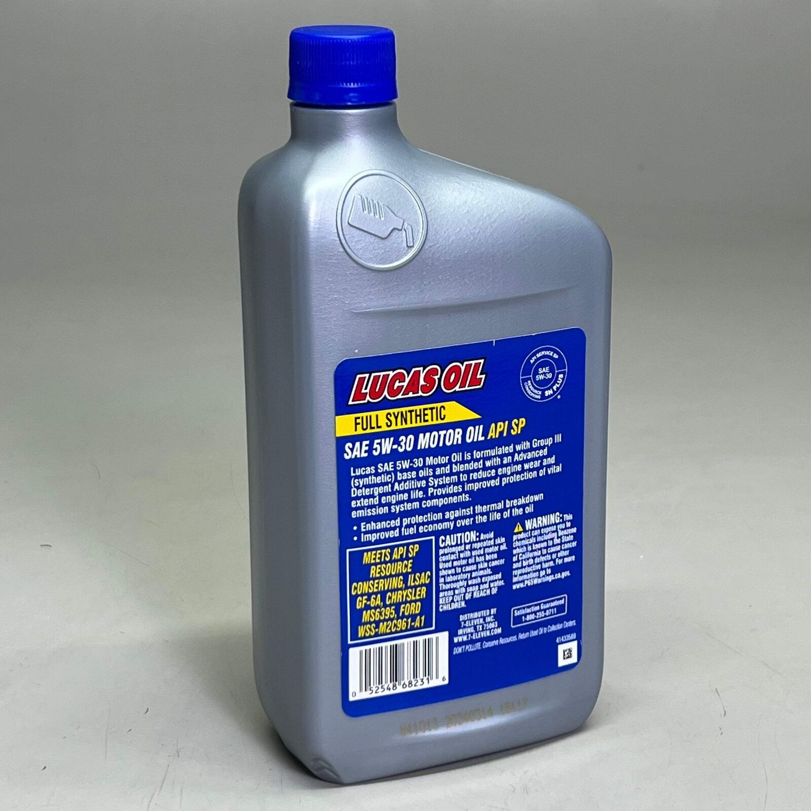 LUCAS (6 PACK) 5W-30 Full Synthetic Motor Oil API SP 1 Qt/ 946 Ml (No Box) thumbnail