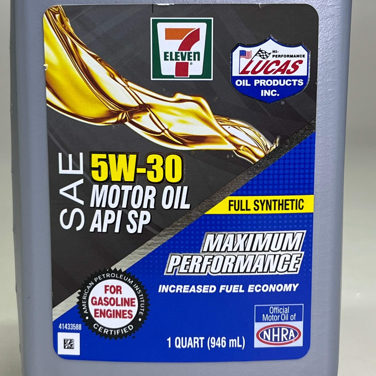 LUCAS (6 PACK) 5W-30 Full Synthetic Motor Oil API SP 1 Qt/ 946 Ml (No Box) thumbnail