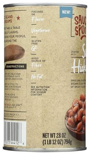 Saucy Spoon Sweet Hickory Baked Beans  Canned Beans  28 Oz Can thumbnail