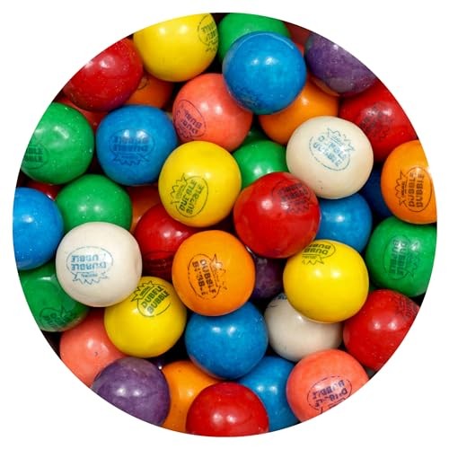 1 Inch Gumballs for Gumball Machine  Approx. 220 Pieces  4lb Bulk Bag  Large Gumballs  Dubble Bubble Assorted Fruit Flavored Bubble Gum  Gumball Machi thumbnail