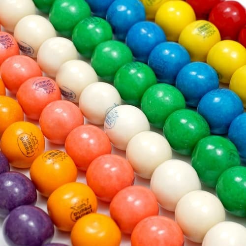 1 Inch Gumballs for Gumball Machine  Approx. 220 Pieces  4lb Bulk Bag  Large Gumballs  Dubble Bubble Assorted Fruit Flavored Bubble Gum  Gumball Machi thumbnail