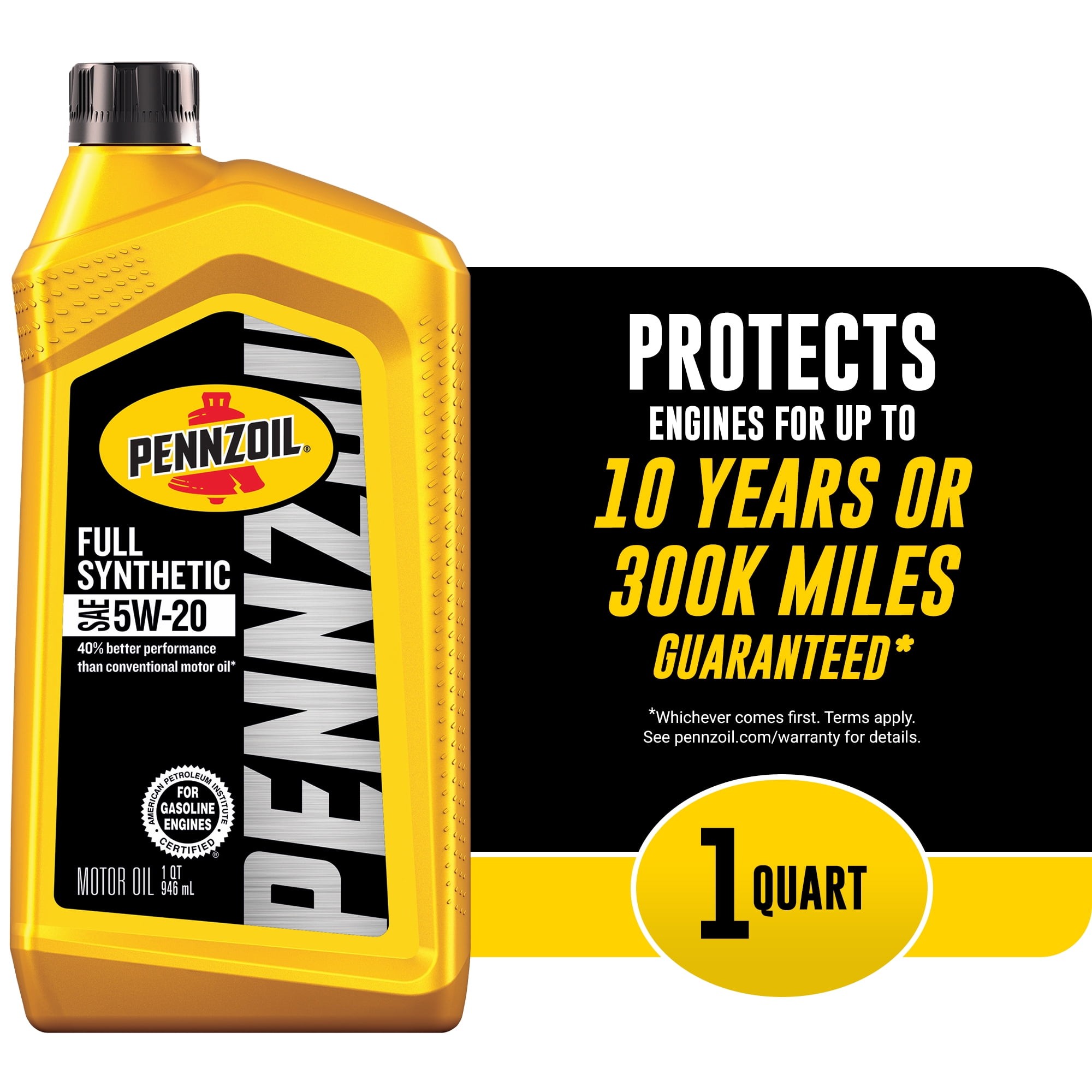 1 Qt. 5W-20 Gasoline Synthetic Motor Oil - Pack of 6