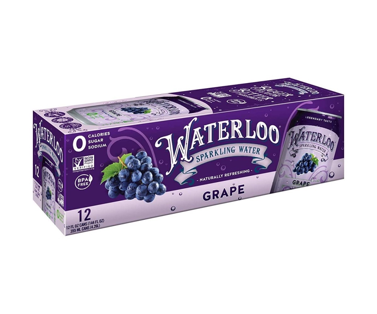 144 Fl Oz Grape Sparkling Water - Pack of 12