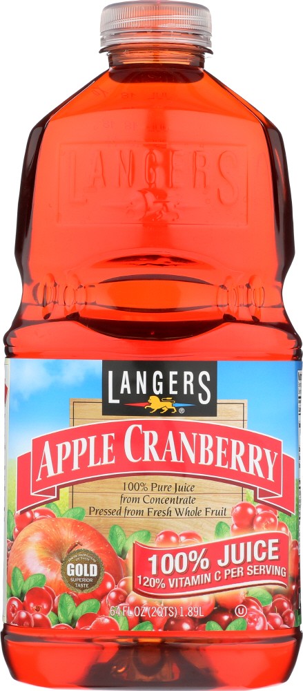64 Oz 100 Percent Apple Cranberry Juice