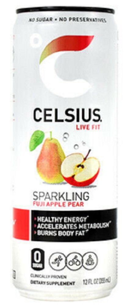 12 Fl Oz Sparkling Fuji Apple Pear Energy Drink