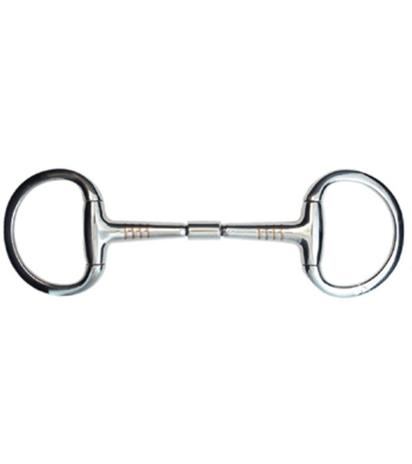 20140-5-1-4 Stainless Steel Copper Inlay Eggbutt Snaffle Bit - 5.25 in