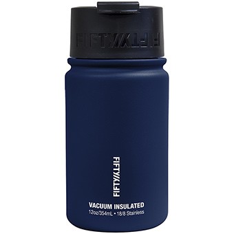 Fifty-Fifty  12 Oz Vacuum Insulated Flip Top - Navy