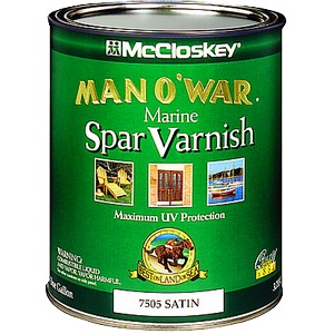 80-6505 1 Gallon Satin Man-O-War Spar Varnish 350 VOC