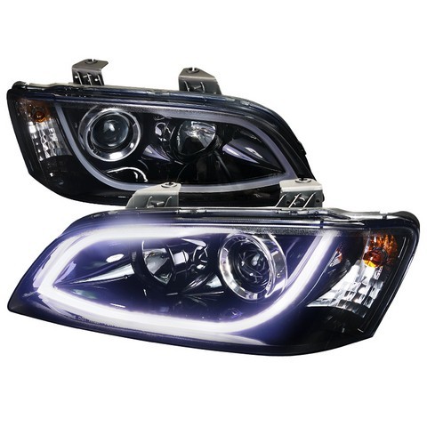 Smoke Projector Headlight for 08 to 09 Pontiac G8- Glossy Black - 12 X 23 X 24 in