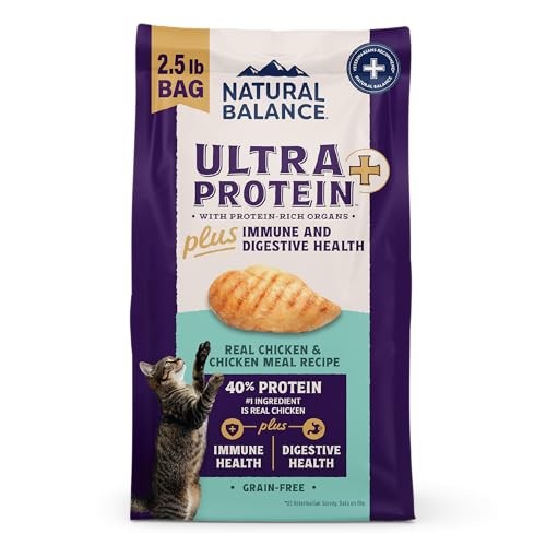 Natural Balance Ultra Protein +  Immune/Digestive Chicken&Ml Cat 2.5lb C=6