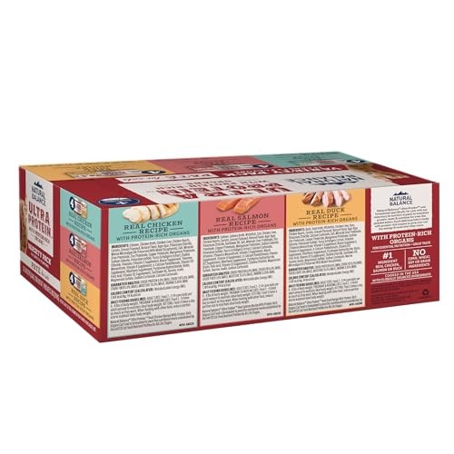 Natural Balance Ultra Protein Chicken/Duck/Salmon Wet CaT Pate Variety 12/2.8oz thumbnail