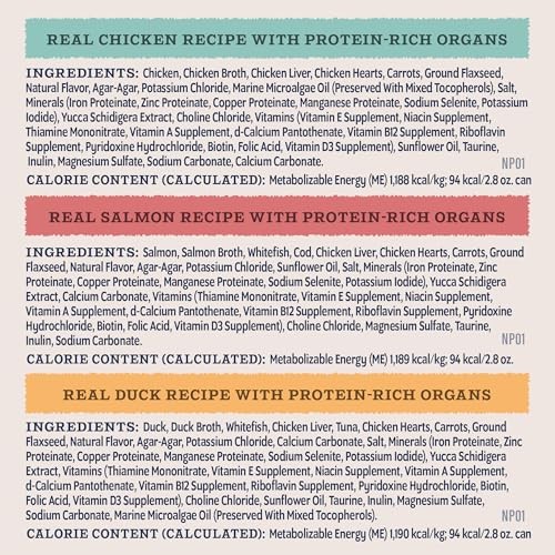 Natural Balance Ultra Protein Chicken/Duck/Salmon Wet CaT Pate Variety 12/2.8oz thumbnail