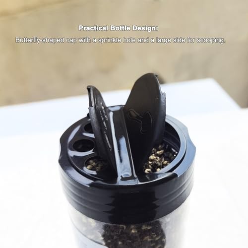 BAILINHOU Chinese Coarse Grain Ground Black Pepper 4oz/114g, Hainan Black Peppercorns Powder, Ground Black Peppercorns Imported of China (Coarse Grain thumbnail