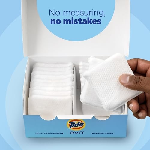 Tide Evo Laundry Detergent Tiles  Free & Gentle  Hypoallergenic  Unscented  40 Count thumbnail