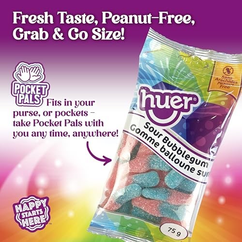 Huer Gummy Candy, Sour Bubble Gum Bottles, 1 Peg Bag, 75g/2.6 Oz, Imported from Canada} thumbnail
