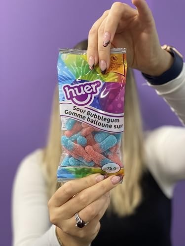 Huer Gummy Candy, Sour Bubble Gum Bottles, 1 Peg Bag, 75g/2.6 Oz, Imported from Canada} thumbnail