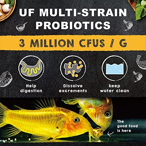 Ultra Fresh Bottom Feeder Fish Food, Sword Prawns, Natural Protein, Balanced Diet, for Catfish, Corydoras, Loaches, Tropical Shrimp Pie 4.94 Ounces thumbnail