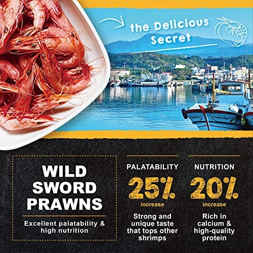 Ultra Fresh Bottom Feeder Fish Food, Sword Prawns, Natural Protein, Balanced Diet, for Catfish, Corydoras, Loaches, Tropical Shrimp Pie 4.94 Ounces thumbnail