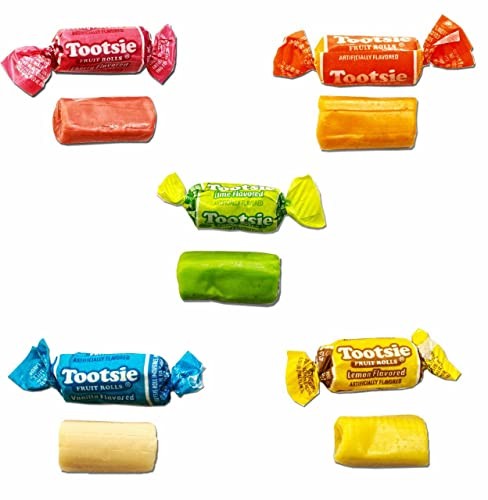 Mini Tootsie Roll Chews, Individually Wrapped, Bulk Candy, Fruit Flavored (5 Pounds) thumbnail