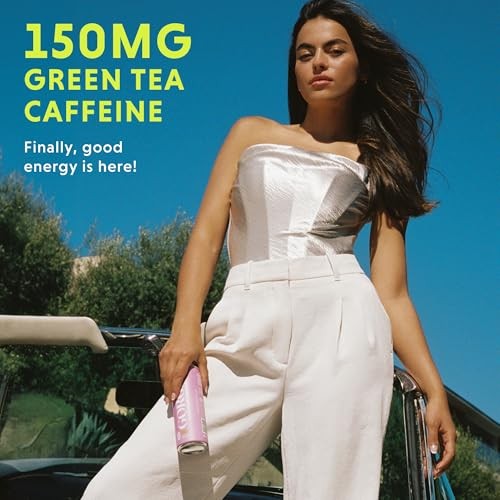 GORGIE Sugar Free Natural Energy Drinks, Sparkling Wild Berry (12 Pack) - Healthy Energy Drinks - Natural Coffee Replacement with Green Tea Caffeine a thumbnail