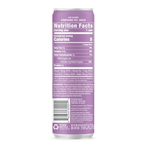 GORGIE Sugar Free Natural Energy Drinks, Sparkling Wild Berry (12 Pack) - Healthy Energy Drinks - Natural Coffee Replacement with Green Tea Caffeine a thumbnail