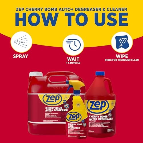 Zep Cherry Bomb Automotive Degreaser  128 Oz  for Auto/RV/Boat  Garage and Home thumbnail