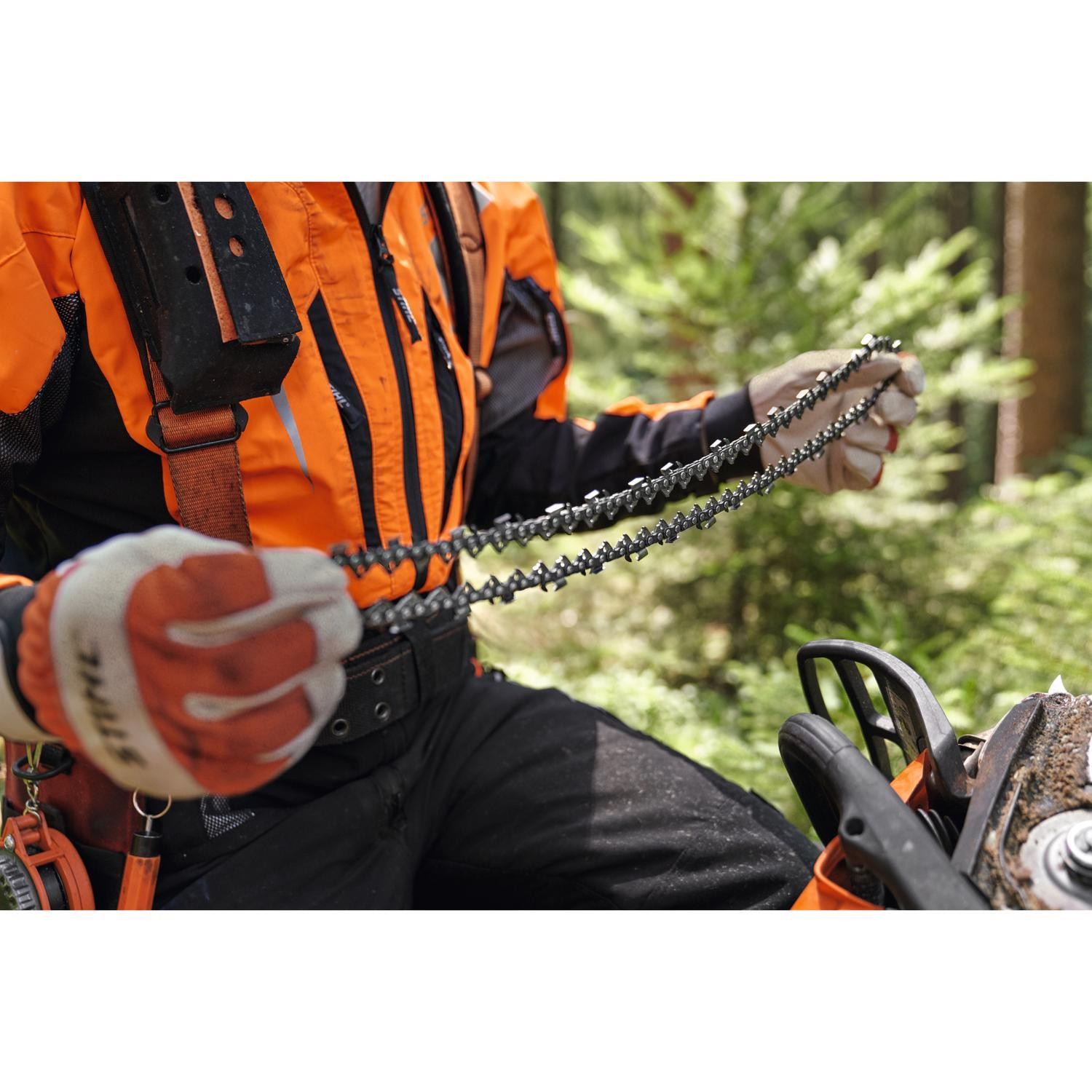 Stihl 2 1 Cut Kit 20 Inch Long 3/8 Inch Pitch 0.050 Inch Gauge Chainsaw Guide Bar and Two 33RM3 72 Link Chainsaw Chains - 3003 005 9905 thumbnail