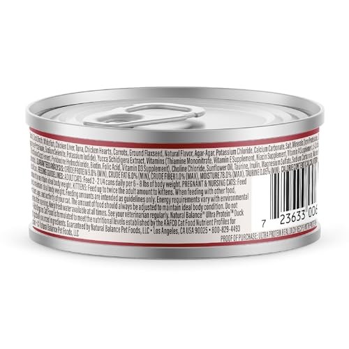Natural Balance Ultra Protein Real Duck/Protein-Rich Organ Pate Cat 24/2.8oz thumbnail