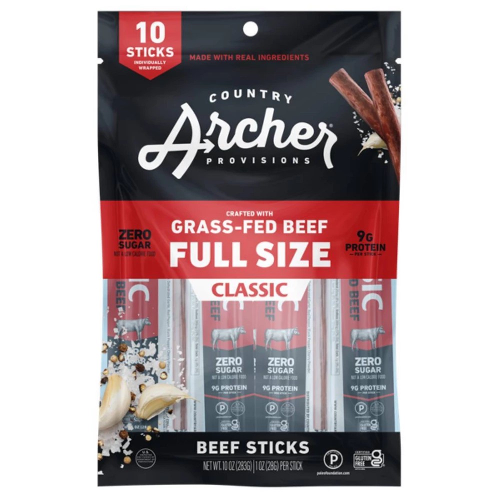 Country Archer Jerky Co. Classic Beef Sticks - 10oz/10ct