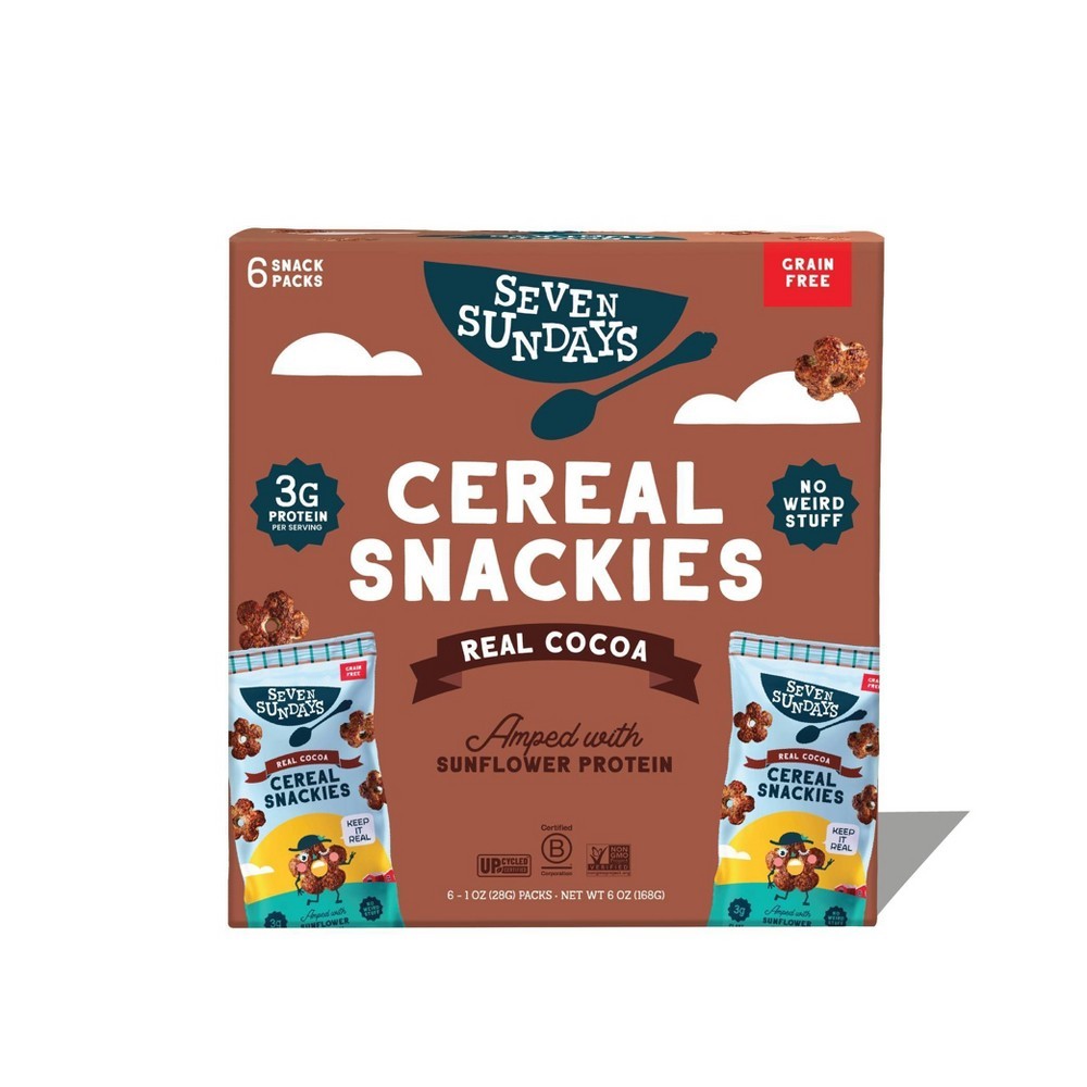 Seven Sundays Real Cocoa Gluten Free Cereal Snackies - 6oz/6ct