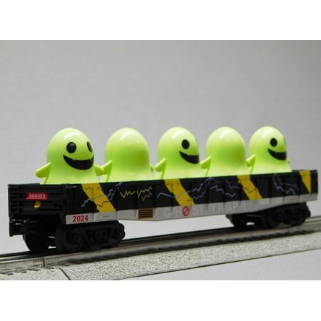 MTH RAILKING Halloween Ghost Trap 2024 Gondola with Glowing Lighted Ghosts 30-72255