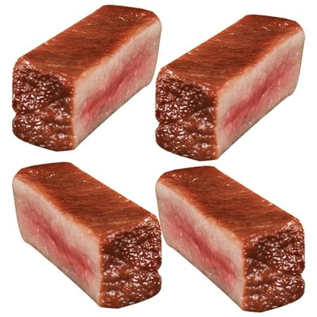 WORGEOUS 4 Pcs Roast Beef Artificial Kitchen Food Simulation Steak Child