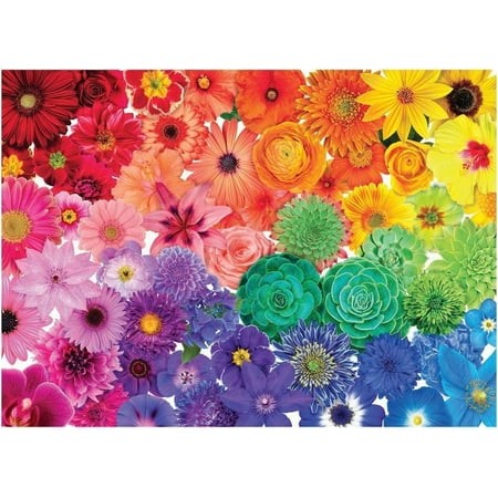 Jigsaw Puzzle 300 Pieces for Adults Flower Puzzles Colorful Flower Bush for Funny Family Activities Games Best Gift 15 X 10 in