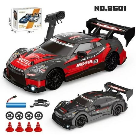 Toysmith 30 Km/H Rc Drift Car 1:24 Scale 2.4ghz 4wd Remote Control Sport Racing on-Road Vehicle for Adults Boys Girls Kids Gifts