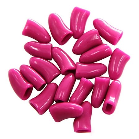 MIRROR 20Pcs Pet Dog Cat Paw Claw Anti-Scratch Soft Silicone Nail Caps Protective Covers Sheath for Home