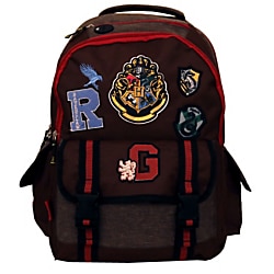 Harry Potter Backpack with 10" Laptop Pocket, Brown