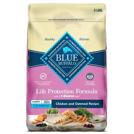 Blue Buffalo Life Protection Formula Small Breed Puppy Dry Dog Food with DHA  Vital Nutrients & Antioxidants  Made with Natural Ingredients  Chicken &