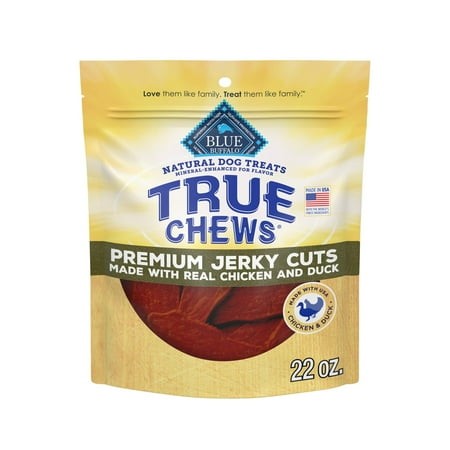 Blue Buffalo True Chews Premium Jerky ATT1Cuts Natural Dog Treats  Duck 22 Oz Bag