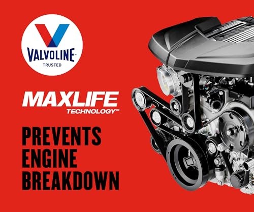 Valvoline High Mileage with MaxLife Technology 5W-20 Synthetic Blend Motor Oil 5 QT, Case of 3 thumbnail