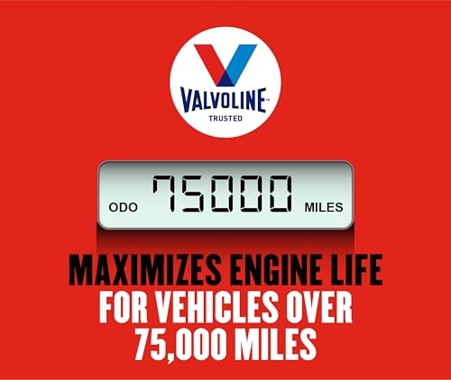 Valvoline High Mileage with MaxLife Technology 5W-20 Synthetic Blend Motor Oil 5 QT, Case of 3 thumbnail