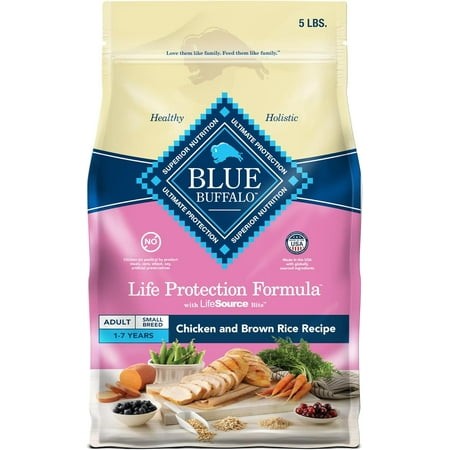 Life Protection Formula Adult Small Breed Dry Dog Food  Supports High Energy Needs  Made with Natural Ingredients  Chicken & Brown Rice Recipe  5-lb. 
