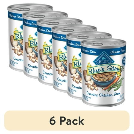 (6 Pack) Blue Buffalo Blue S Stew Natural Wet Dog Food  Country Chicken Stew  12.5-oz. Can