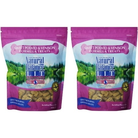 Natural Balance L.I.T. Sweet Potato and Venison Formula Dog Treats  Small Breed  16-Ounce (2 Packs 8-Ounce Each)