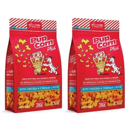 Triumph Pet IndustriesEGSC Pupcorn Healthy Dog Treats Cheese Flavor  NET Wt. 16 Oz (2 Pack)
