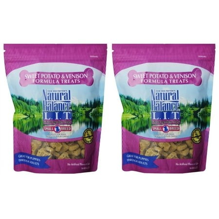 Natural Balance L.I.T.EGSC Sweet Potato and Venison Formula Dog Treats  Small Breed  16-Ounce (2 Packs 8-Ounce Each)